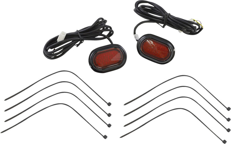 Custom Dynamics Black Plugz Antenna Grommet Light w/Red Lens for 2006-2025 Harley-Davidson Touring Motorcycles
