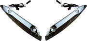Custom Dynamics Chrome LED Windshield Trim With Auxiliary Turn Signals for 2015-2025 Harley-Davidson Touring and 2023-2025 Harley-Davidson Trike Motorcycles