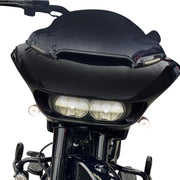 Custom Dynamics Black LED Windshield Trim With Sequential Auxiliary Turn Signals for 2023-2025 Harley-Davidson Trike and 2015-2023 Harley-Davidson Touring Motorcycles