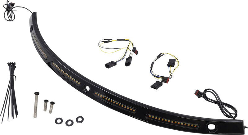 Custom Dynamics Genesis® 4 Dynamic LED Batwing Windshield Trim - Sequential Turn Signals, Kit for Harley-Davidson Touring & Trike 2014-2025