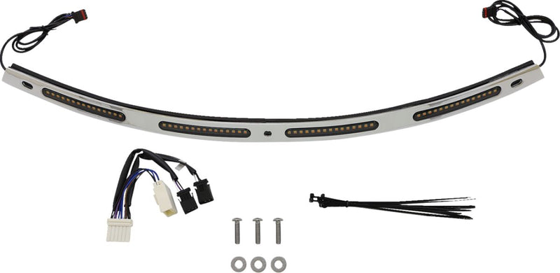 Custom Dynamics Gensis 4 Dynamic LED Batwing Windshield Trim w/Sequential Turn Signal for 1996-2005 Harley-Davidson Electra Glide Motorcycles