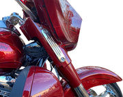 Custom Dynamics Chrome ProBeam Dynamic Strips V2 Front Turn Signals for 1996-2025 Harley-Davidson Touring Motorcycles