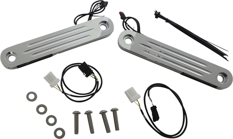 Custom Dynamics Probeam® Dynamic Strips™ V2 Front Turn Signals - Pair, Running Light /  Turn Signal for Harley-Davidson Touring & Trike 2006-2023