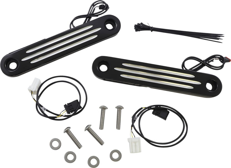 Custom Dynamics Probeam® Dynamic Strips™ V2 Front Turn Signals - Pair, Running Light /  Turn Signal for Harley-Davidson Touring & Trike 2006-2023
