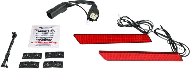 Custom Dynamics Dual Colour LED Saddlebag Latch Lightz w/Red Lens for 2014-2025 Harley-Davidson Touring Motorcycles