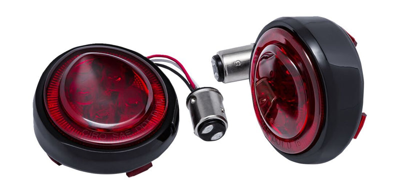 LED Lighted Fang® Rear Signal Light Inserts Dyna,
Softail,
Sportster,
Touring