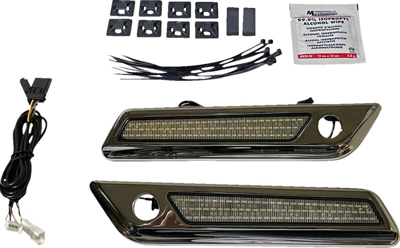 Custom Dynamics Saddlebag LED Latch Light - Pair, Saddlebag Latch for Harley-Davidson Touring 2014-2025
