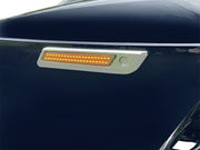 Custom Dynamics Chrome Saddlebag Hinge Dual Colour Accent Lights w/Smoke Lens for 2014-2025 Harley-Davidson Touring Motorcycles