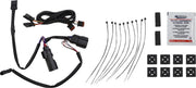 Custom Dynamics Chrome Saddlebag Hinge Dual Colour Accent Lights w/Red Lens for 2014-2025 Harley-Davidson Touring Motorcycles