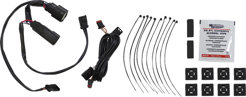 Custom Dynamics Chrome Saddlebag Hinge Dual Colour Accent Lights w/Smoke Lens for 2014-2025 Harley-Davidson Touring Motorcycles