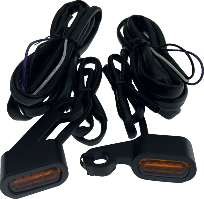 Drag Specialties LED Handlebar Marker Lights Fits Harley-Davidson Sportster Models 2004-2013 #L22-0236MBAENU