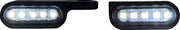 Custom Dynamics Black Mirror Mount Front Turn Signals for Various Harley-Davidson Motorcycles (See Fitment List)