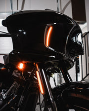 Custom Dynamics Amber White Fairing Vent Lights for 2022-2026 Harley-Davidson Softail Low Rider ST - FXLRST and 2022 Harley-Davidson Softail Low Rider El Diablo - FXRST Motorcycles