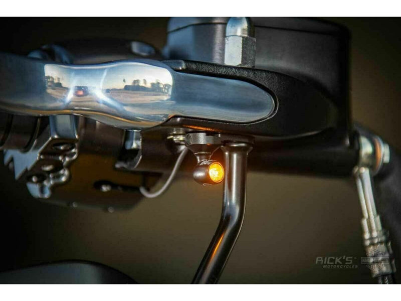 Rick's Motorcycles Indicator holder for 2000-2017 Harley-Davidson Turn Signal Holder Front Pair