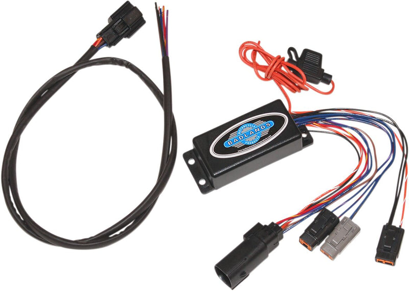 Badlands Brake Light Eliminator for 2011-2017 Harley-Davidson Lighting Control Module Black Blue Run
