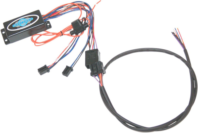 Badlands Brake Light Eliminator for 2014-2022 Harley-Davidson Lighting Control Module Black Blue Run