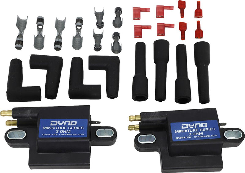 Dynatek-Harley Miniature Series Coil Ignition Coil Black External Dual-Plug Pair