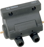Drag Specialties Black Dual-Fire Ignition Coil for Various Various Harley-Davidson Motorcycles (See Fitment List)