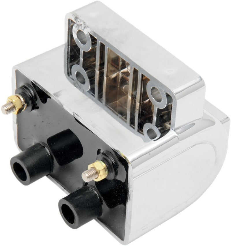 Drag Specialties Ignition Coil - Each, External - Chrome for Harley-Davidson Touring, Softail, Sportster & Dyna 1971-2006