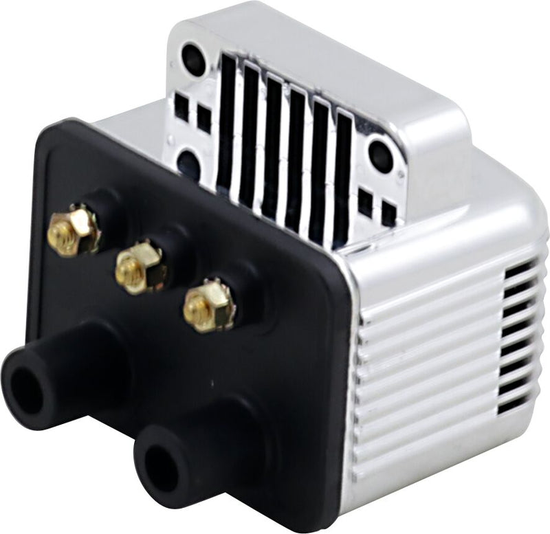 Drag Specialties Ignition Coil - Each, External - Chrome for Harley-Davidson Softail, Dyna & FXR 2018-2024