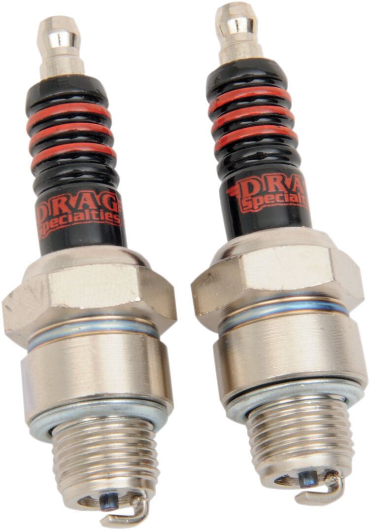 Drag Specialties Spark Plugs, Iron XL - Non-Resistor, Copper, Pair for Harley-Davidson Sportster 1957-1978