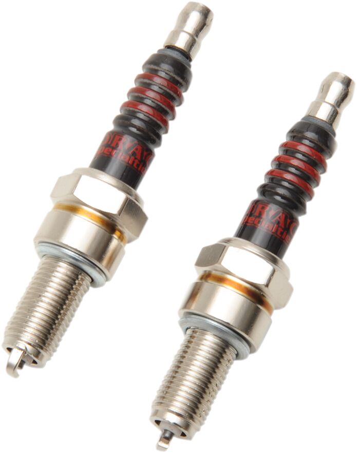 Drag Specialties Spark Plugs - Pair, Copper, CR9E for Harley-Davidson Touring, Softail, Dyna & Trike 2015-2026