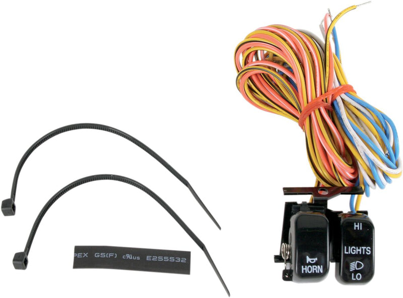 Drag Specialties Handlebar Switch Kit - Aluminum - Black / Polished for Harley-Davidson Touring, Softail, Sportster & Dyna 1996-2013