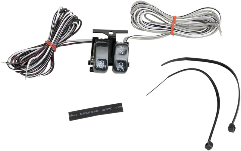 Drag Specialties Handlebar Switch Kit - Aluminum - Black / Polished for Harley-Davidson Touring, Softail, Sportster & Dyna 1996-2013