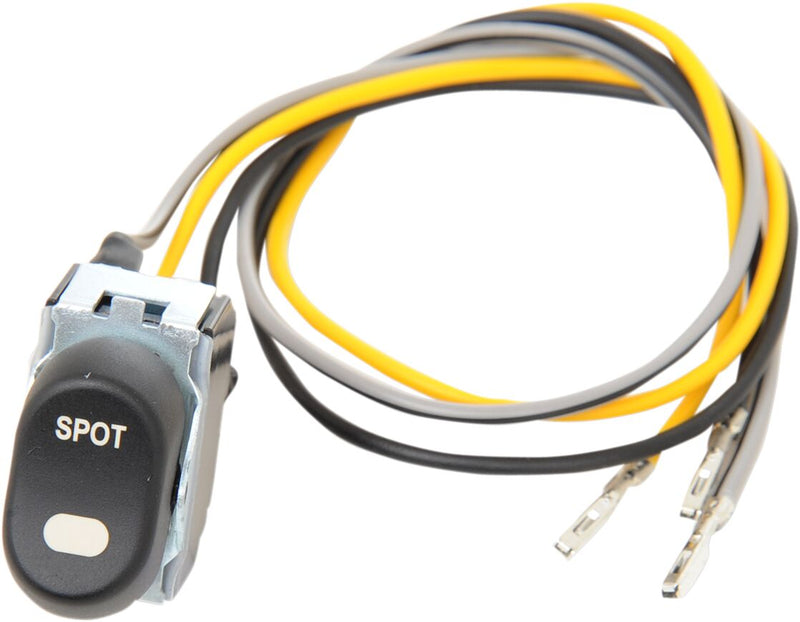 Drag Specialties Inner Fairing Cap Replacement Switch - Spotlight, Each - Black / White for Harley-Davidson Touring 1996-2013