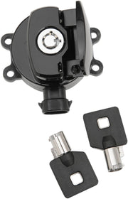 Drag Specialties Gloss Black Side Hinge Ignition Switch for 2011-2017 Harley-Davidson Softail Motorcycles