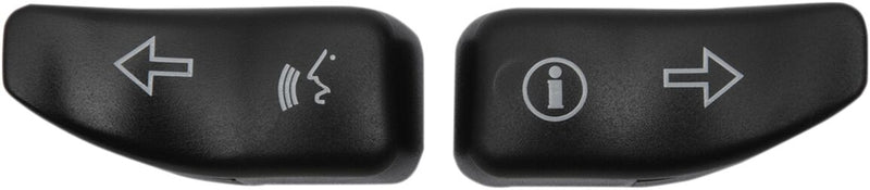 Drag Specialties Turn Signal Switch Extension - Pair - Black for Harley-Davidson Touring & Trike 2014-2024