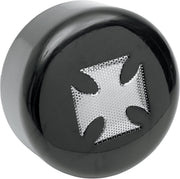 Drag Specialties Horn Cover w/Maltese Cross Insert