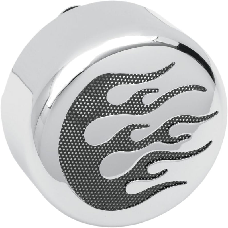 Drag Specialties Cover HORN Flame Chrome