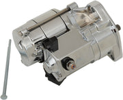 Drag Specialties 1.7 Kilowatt Chrome Starter Motor for Various Various Harley-Davidson Motorcycles (See Fitment List)