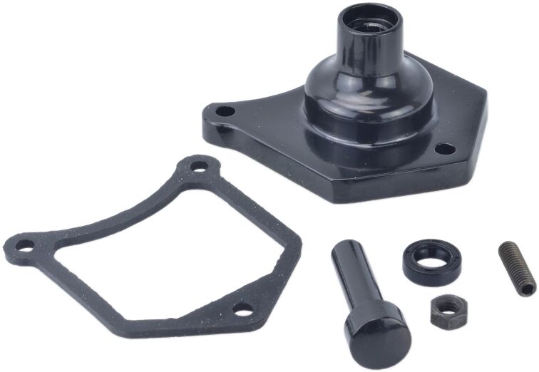 Drag Specialties Solenoid End Cover/starter Buttons - Each, Aluminum - Gloss Black