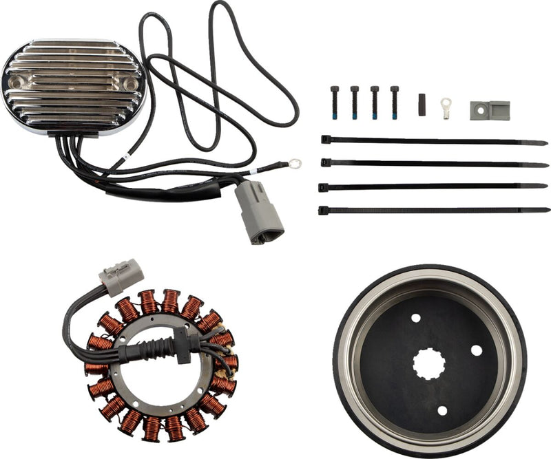 Drag Specialties Charging System - Kit - Chrome for Harley-Davidson Softail 2001-2006