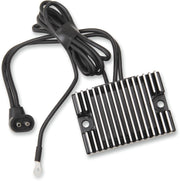 Drag Specialties Black Voltage Regulator for Various Various Harley-Davidson Motorcycles (See Fitment List)