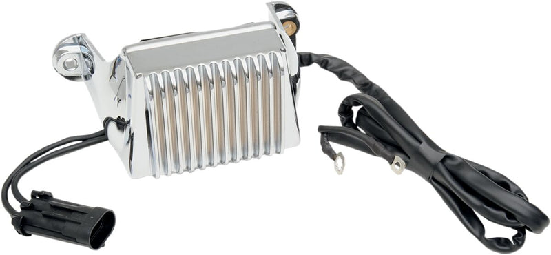 Drag Specialties Solid-state Regulator - Each, Aluminum - Chrome for Harley-Davidson Touring 2002-2003