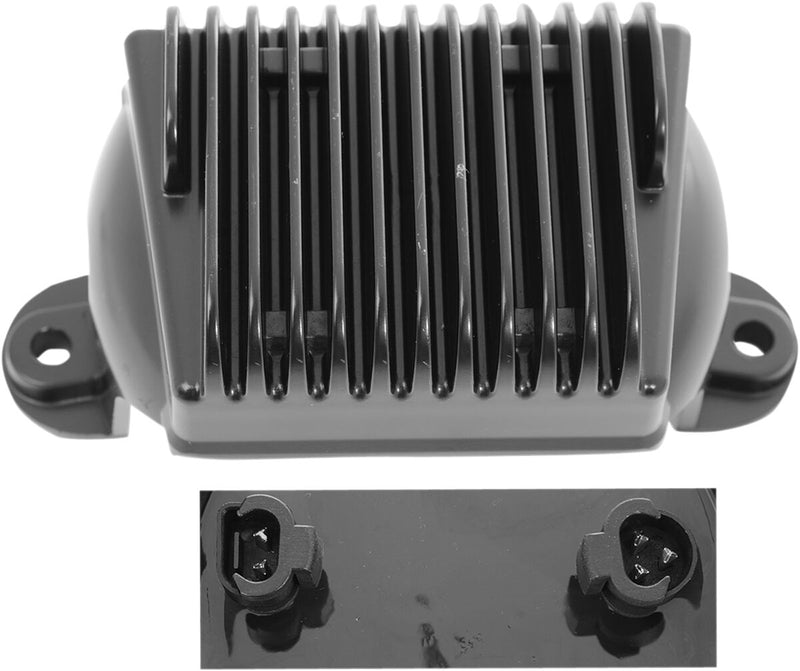 Drag Specialties Solid-state Regulator - Each, Aluminum - Black for Harley-Davidson Touring & Trike 2009-2016