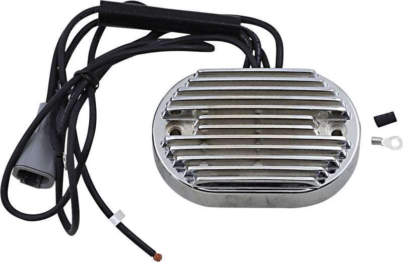 Drag Specialties Chrome Voltage Regulator for 2001-2008 Harley-Davidson Softail Motorcycles