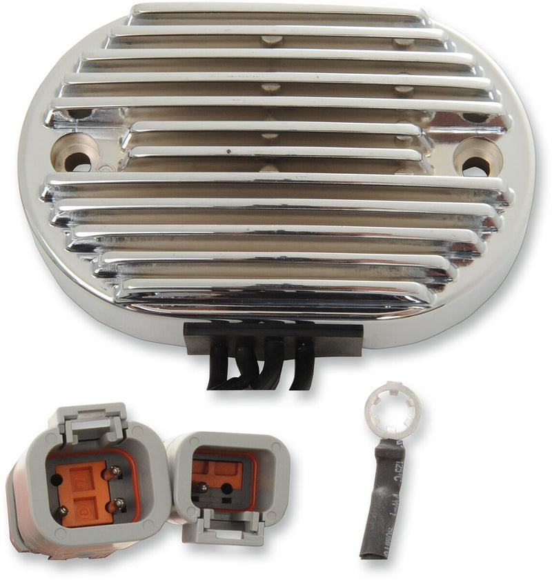 Drag Specialties Solid-state Regulator - Each, Aluminum - Chrome for Harley-Davidson Softail 2007