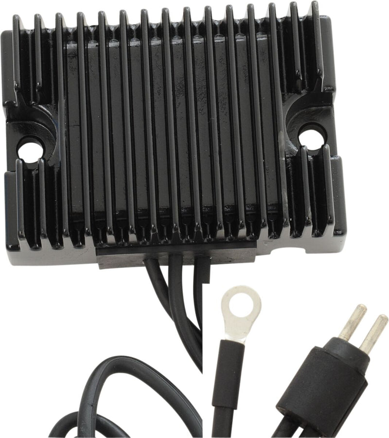 Drag Specialties Solid-state Regulator - Each, Aluminum - Black for Harley-Davidson Sportster 1992-1993