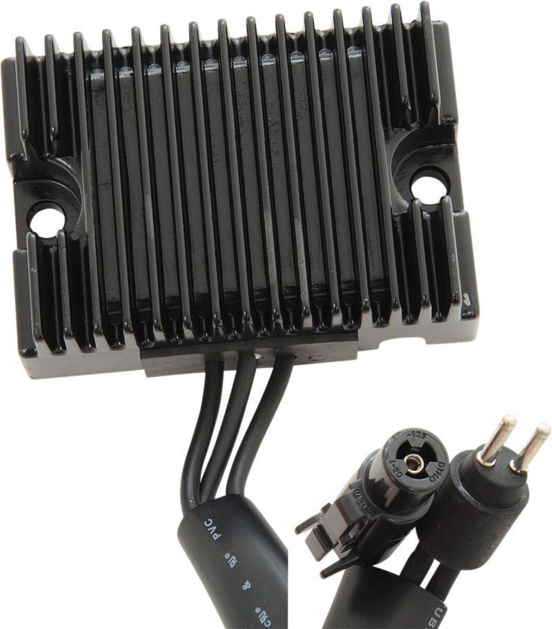 Drag Specialties Solid-state Regulator - Each, Aluminum - Black for Harley-Davidson Sportster 1994-2003