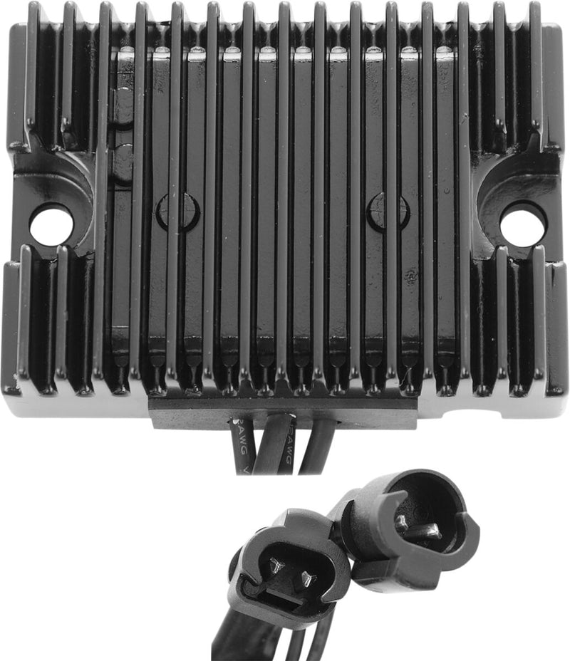 Drag Specialties Solid-state Regulator - Aluminum, Each - Black for Harley-Davidson Sportster 2007-2008