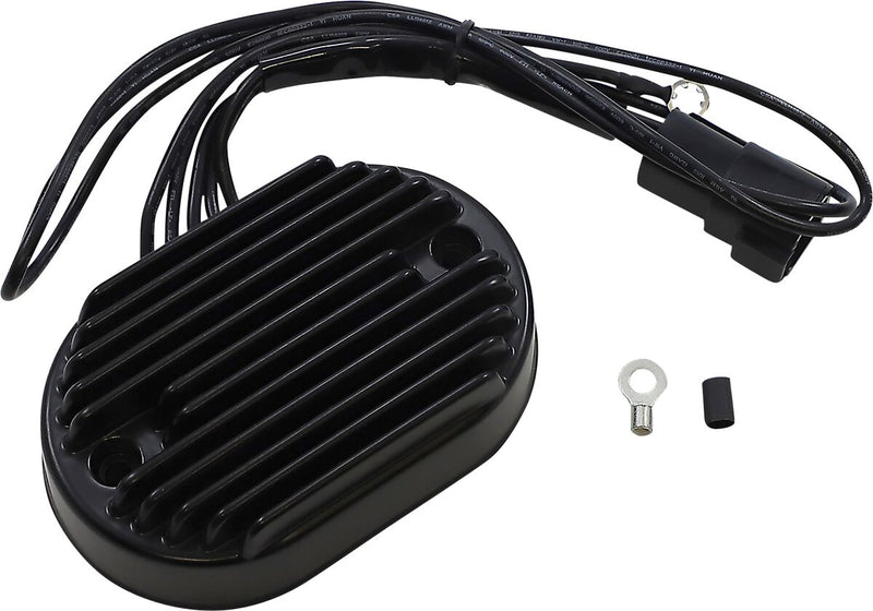 Drag Specialties Premium Voltage Regulator - Aluminum, Each - Black for Harley-Davidson Softail 2001-2007