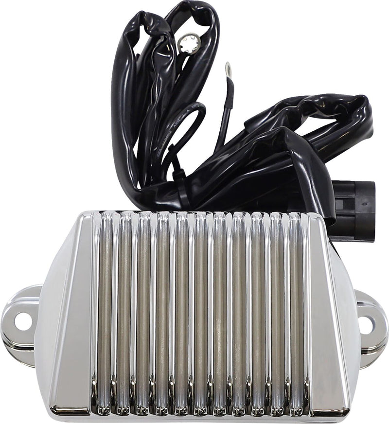 Drag Specialties Premium Voltage Regulator - Aluminum, Each - Chrome for Harley-Davidson Touring 2002-2003