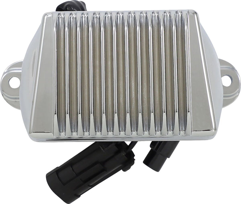 Drag Specialties Premium Voltage Regulator - Each, Aluminum - Chrome for Harley-Davidson Touring & Softail 2004-2007