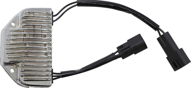 Drag Specialties Premium Voltage Regulator - Each, Aluminum - Chrome for Harley-Davidson Dyna 2004-2005