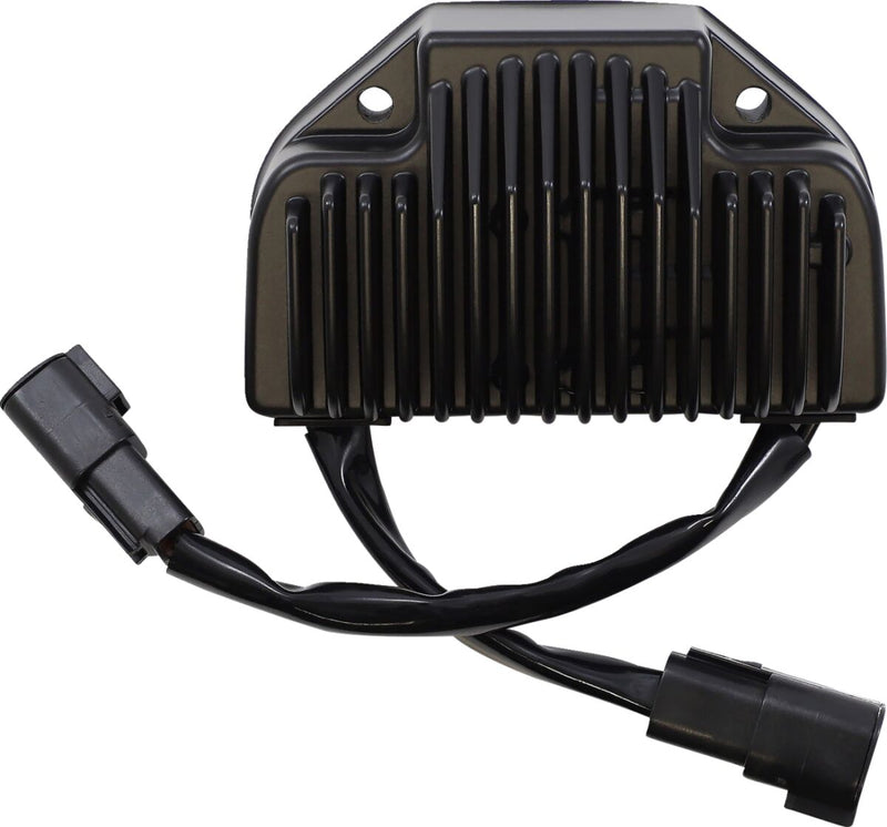 Drag Specialties Premium Voltage Regulator - Each, Aluminum - Black for Harley-Davidson Dyna 2006-2007