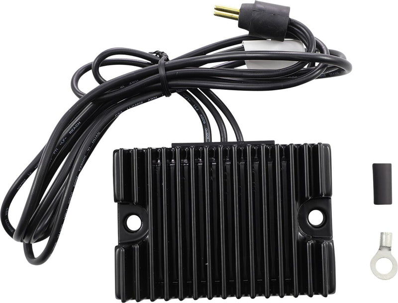 Drag Specialties Premium Voltage Regulator - Each, Aluminum - Black for Harley-Davidson Sportster 1991